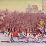 Central Park South in Winter
